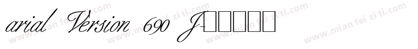 arial Version 690 J字体转换